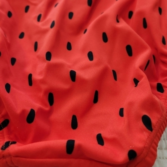 Hanna Andersson Strawberry One Piece Swimsuit Swim 90 Or 3t Green and Red - Picture 6 of 6